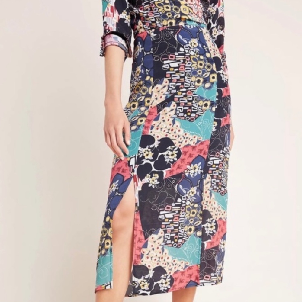 Anthropologie X Kachel Hollie Floral skirt size 2